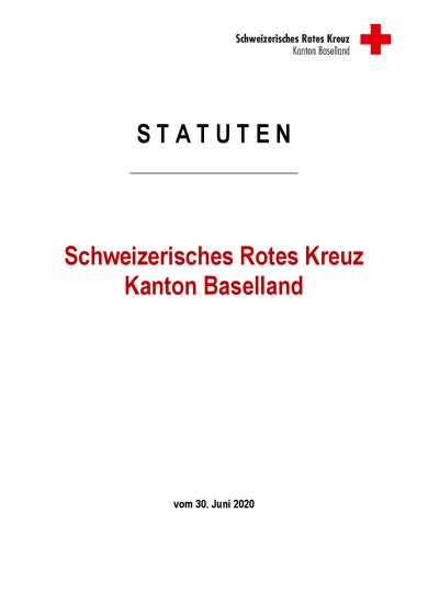 Statuten Rotes Kreuz Baselland